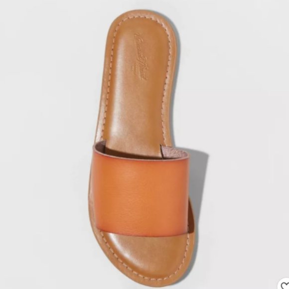 UNIVERSAL THREAD Kerrigan Slide Sandals Women's Summer Tan Casual Slip On Size 8 - Picture 3 of 6